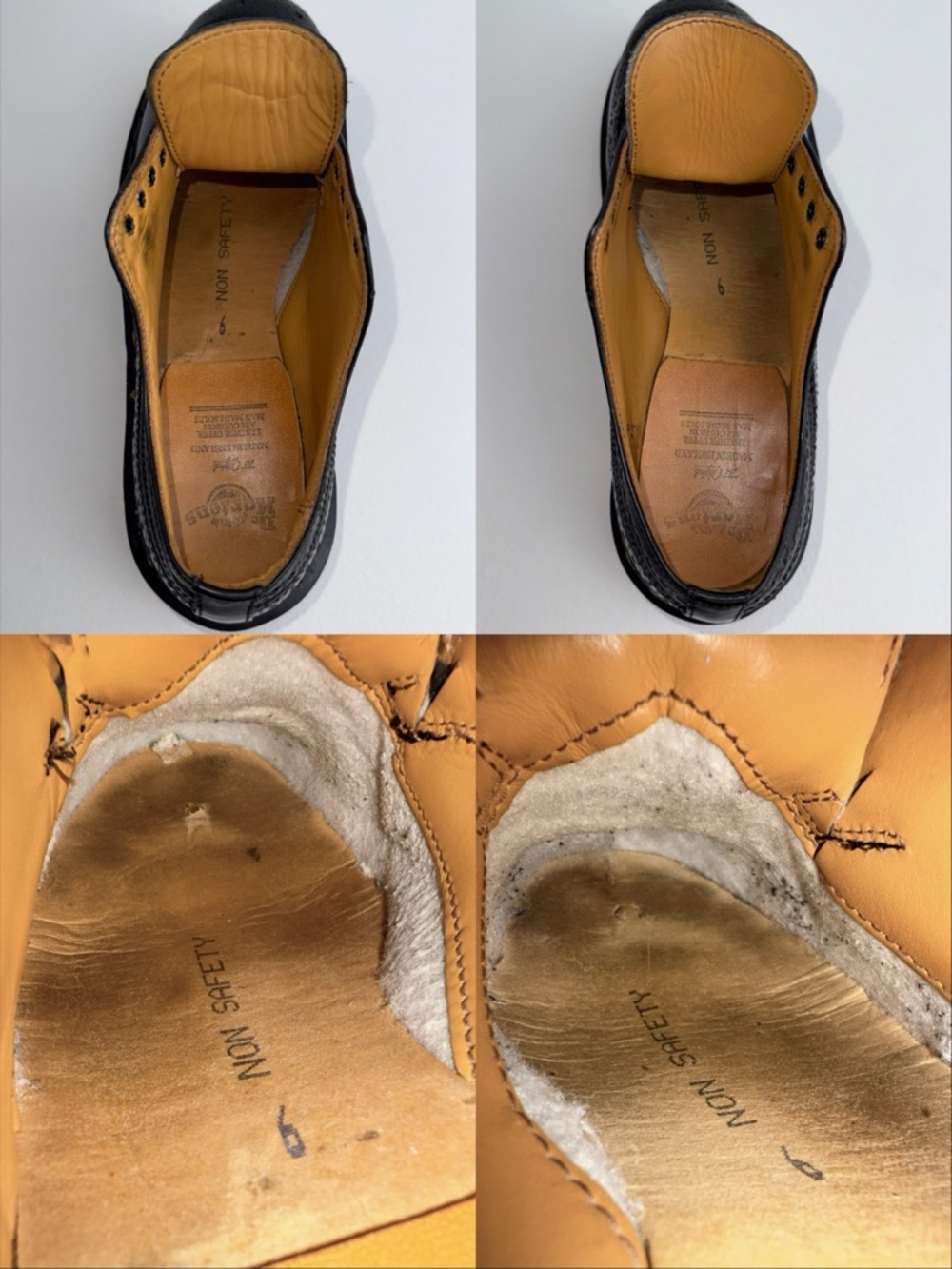 Vintage Dr. Martens England Black Wingtip Envy MIE Platform Steel Oxfords UK 6 - Picture 14 of 16